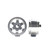 STAFFS191 Staffs 6-Spoke Aluminum Front Wheels 15.8 x 8.5mm Silver (2) 1:32 Slot Car Part