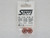 STAFFS198 Staffs 6-Spoke Aluminum Front Wheels 15.8 x 8.5mm Orange (2) 1:32 Slot Car Part