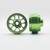 STAFFSLIGHTGREENHYPER Staffs Hyper Aluminum Wheels Front/Rear Set Light Green (4) 1:32 Slot Car Part