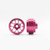 STAFFSPINKHYPER16.9 Staffs Hyper Aluminum Wheels Front/Rear Set Pink (4) 1:32 Slot Car Part