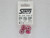 STAFFSPINKHYPER16.9 Staffs Hyper Aluminum Wheels Front/Rear Set Pink (4) 1:32 Slot Car Part