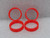 FCSWHEELDONUTS16MM F.C.'S Tire Stability Inserts for 16mm Wheels 1:32 Slot Car Part