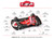 0436AW NSR Corvette C7.R Martini Red, #01 King 21K Motor EVO 1:32 Slot Car