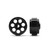 STAFFS257 Staffs Radical Alloy Aluminum Wheels 16.9 x 8.5mm Black (2) 1:32 Slot Car Part