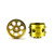 STAFFS264 Staffs Radical Alloy Aluminum Wheels 16.9 x 10mm Gold (2) 1:32 Slot Car Part