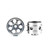 STAFFS263 Staffs Radical Alloy Aluminum Wheels 16.9 x 10mm Silver (2) 1:32 Slot Car Part