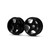 STAFFS281 Staffs 5-Spoke Aluminum Deep Dish Wheels 15.8 x 10mm Black (2) 1:32 Slot Car Part