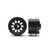 STAFFS297 Staffs Hyper 2 Alloy Aluminum Wheels 16.9 x 10mm Black (2) 1:32 Slot Car Part