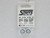 STAFFS301 Staffs Hyper 2 Alloy Aluminum Wheels 16.9 x 10mm White (2) 1:32 Slot Car Part