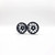 STAFFS309 Staffs Hyper Deep Dish Aluminum Wheels 16.9x8.5mm Black (2) 1:32 Slot Car Part