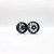 STAFFS317 Staffs Hyper Deep Dish Aluminum Air Wheels 16.9 x 10mm Black (2) 1:32 Slot Car Part