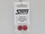 STAFFS347 Staffs OZ Style Aluminum Alloy Wheels 15.8 x 10mm Red (2) 1:32 Slot Car Part