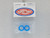 1407RS-Blue Super Tires - Silicone Tires for 17x10mm - Blue 1:32 Slot Car Part