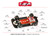 0609SW NSR Fiat Abarth 500 Rothmans, #17 1:32 Slot Car