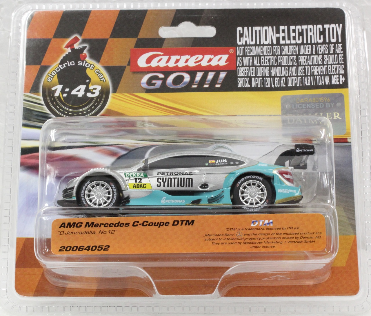 64052 Carrera Go!!! AMG Mercedes C-Coupe DTM #12, 1:43 Slot Car