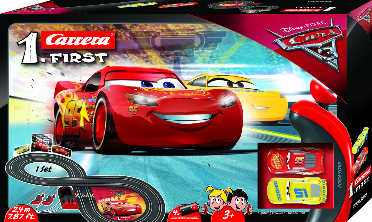 Carrera First, Disney Pixar Cars 3 (Ensemble à batterie) —