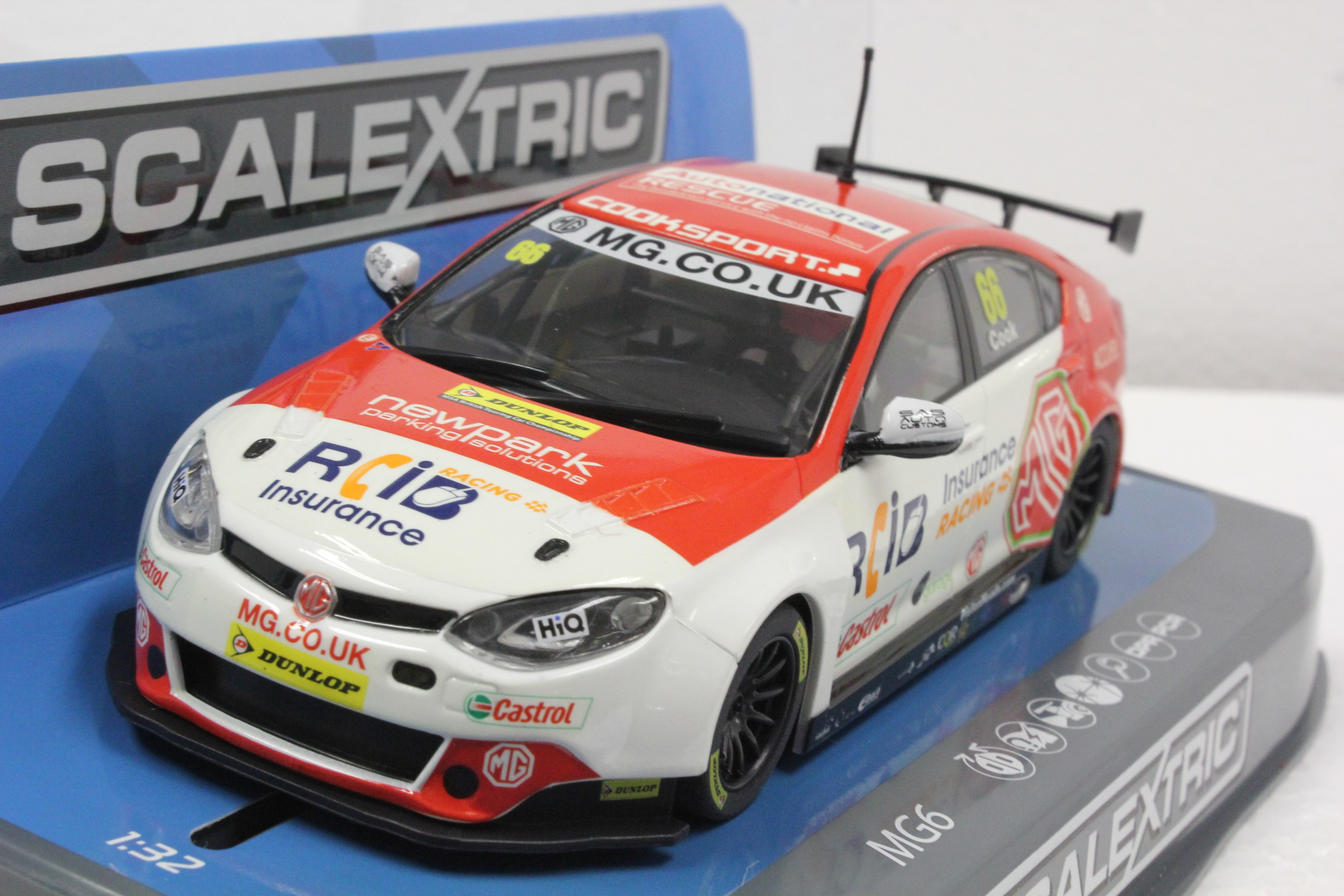 C3863 Scalextric BTCC MG6 Josh Cook, #66 1/32 Slot Car *DPR