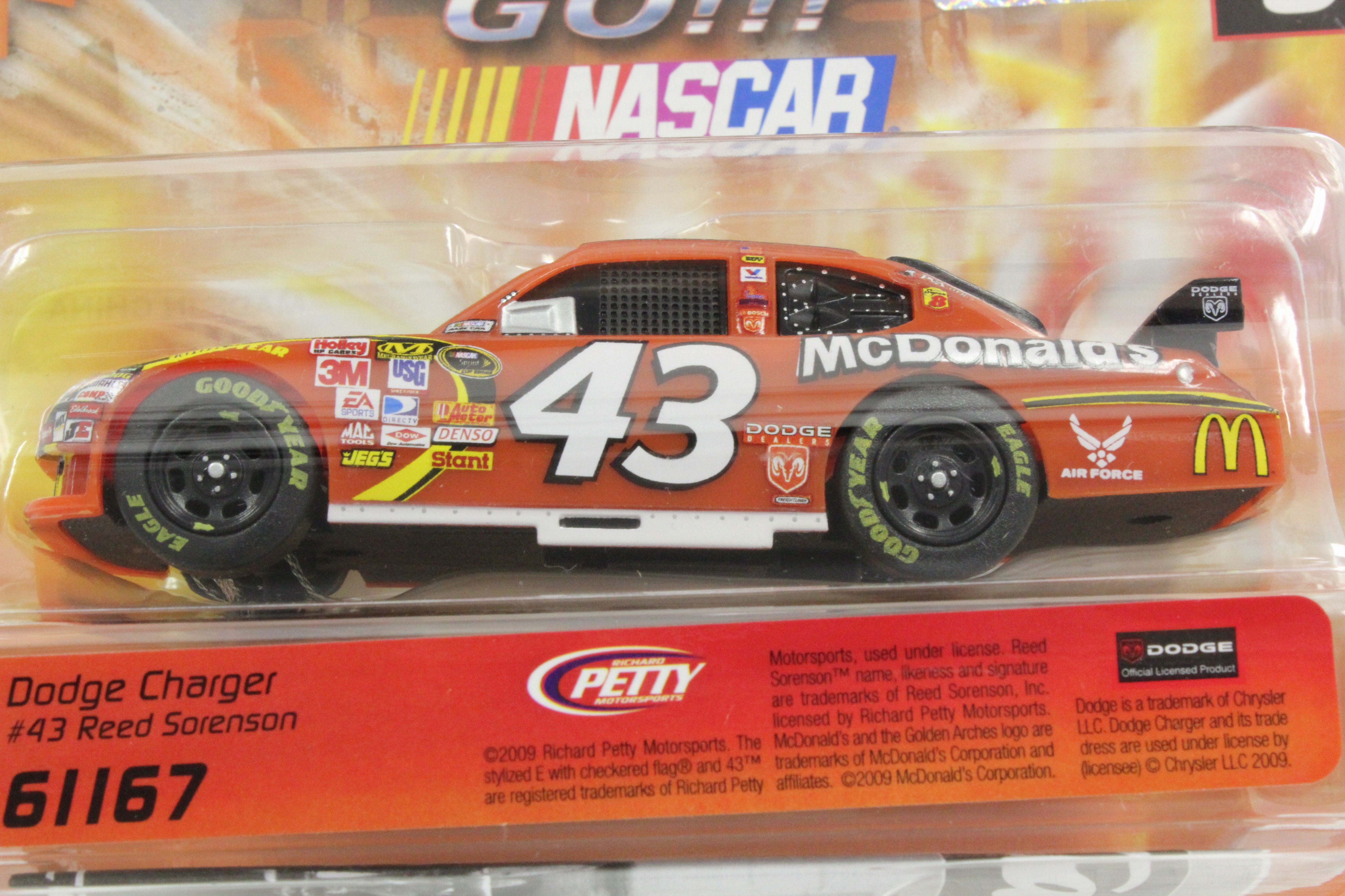 61167 Carrera GO!!! Dodge Charger NASCAR Reed Sorenson, #43 1/43 Slot Car -  Great Traditions