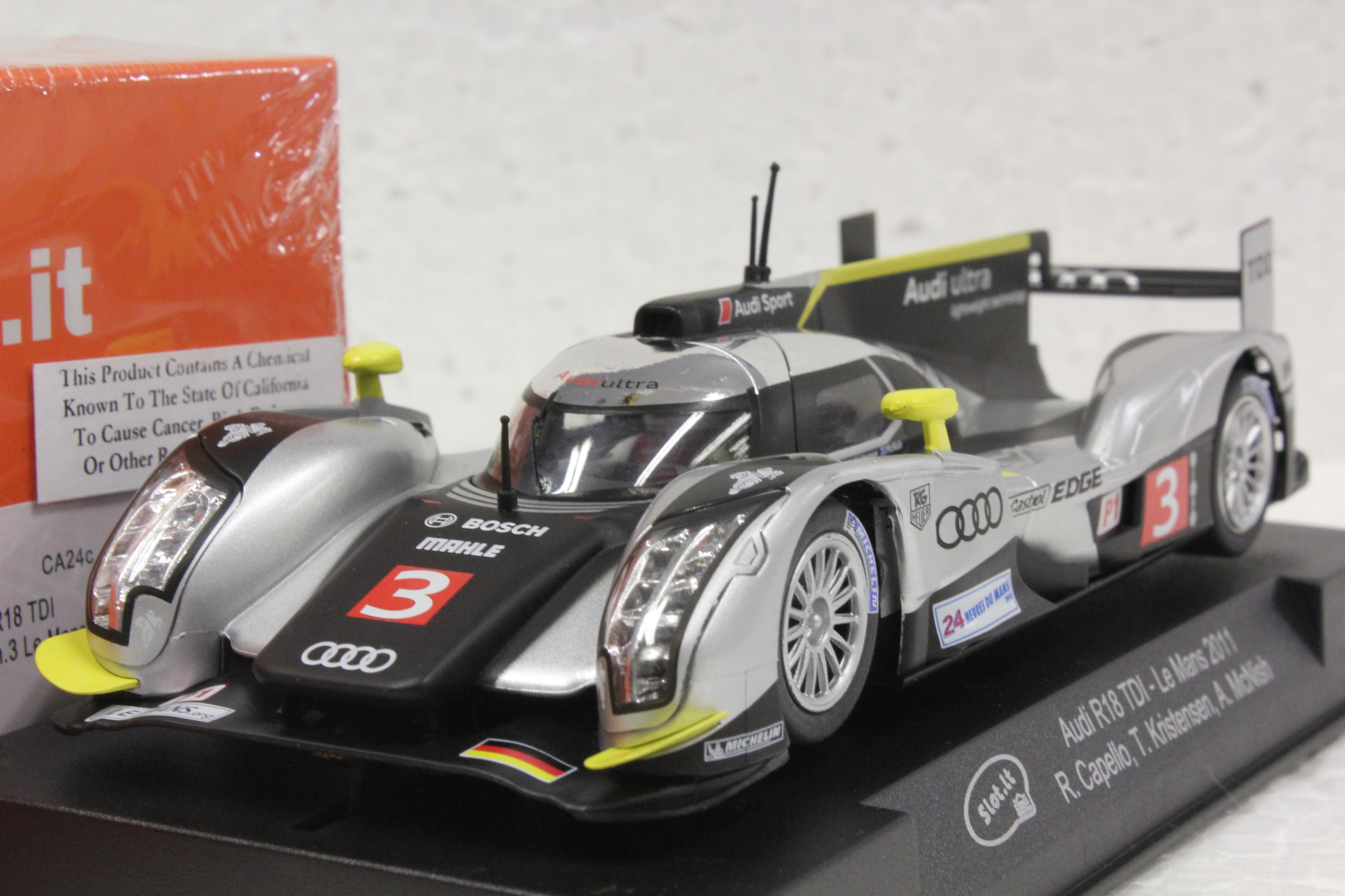 SICA24C Slot.it Audi R18 TDI 24h Le Mans 2011, #3 1:32 Slot Car