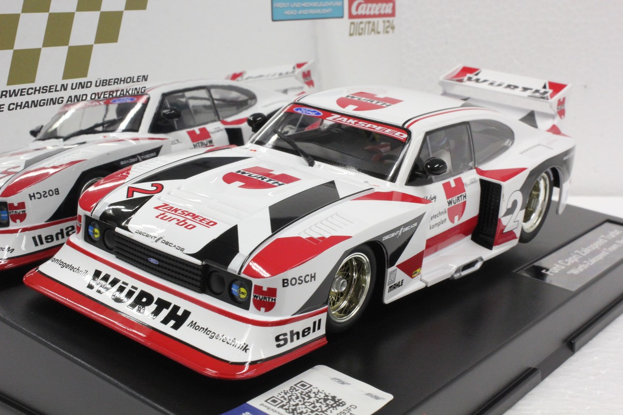 23858 Carrera Digital 124 Ford Capri Zakspeed Turbo, #2 1:24 Slot