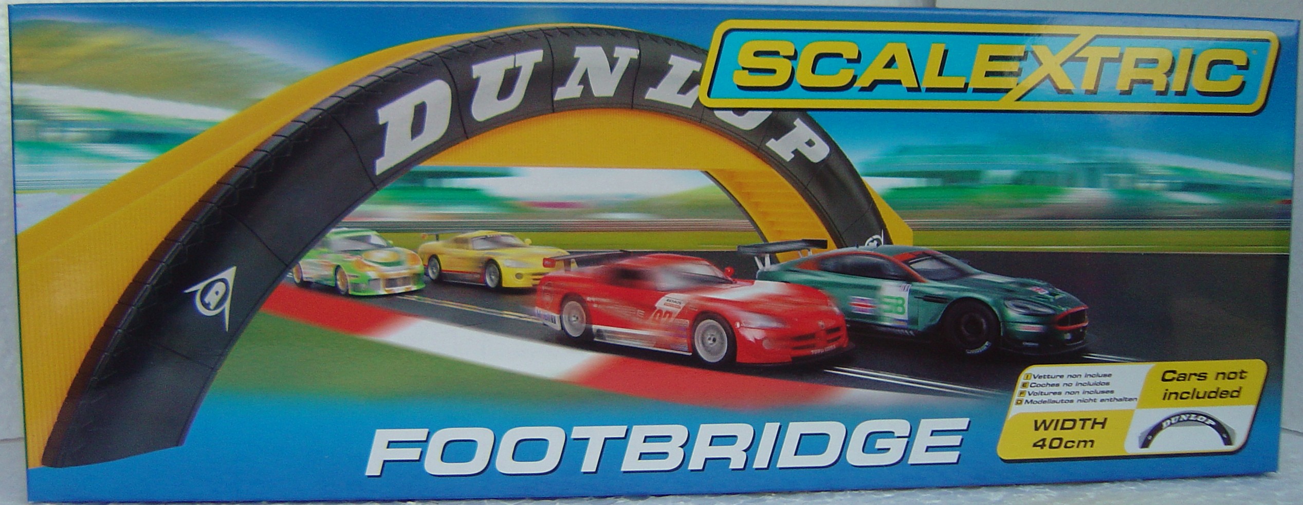 C8332 Scalextric Dunlop Footbridge 1:32 Slot Car Track Accessory