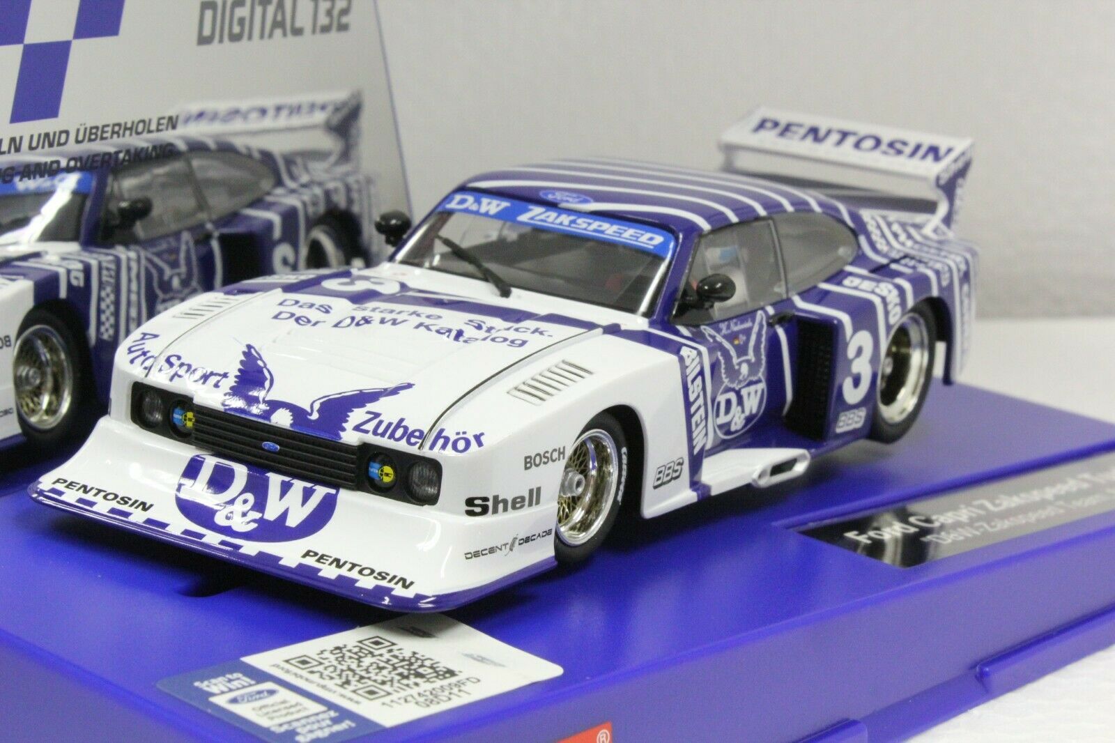 30887 Carrera Digital 132 Ford Capri Zakspeed D&W, #3 1:32 Slot