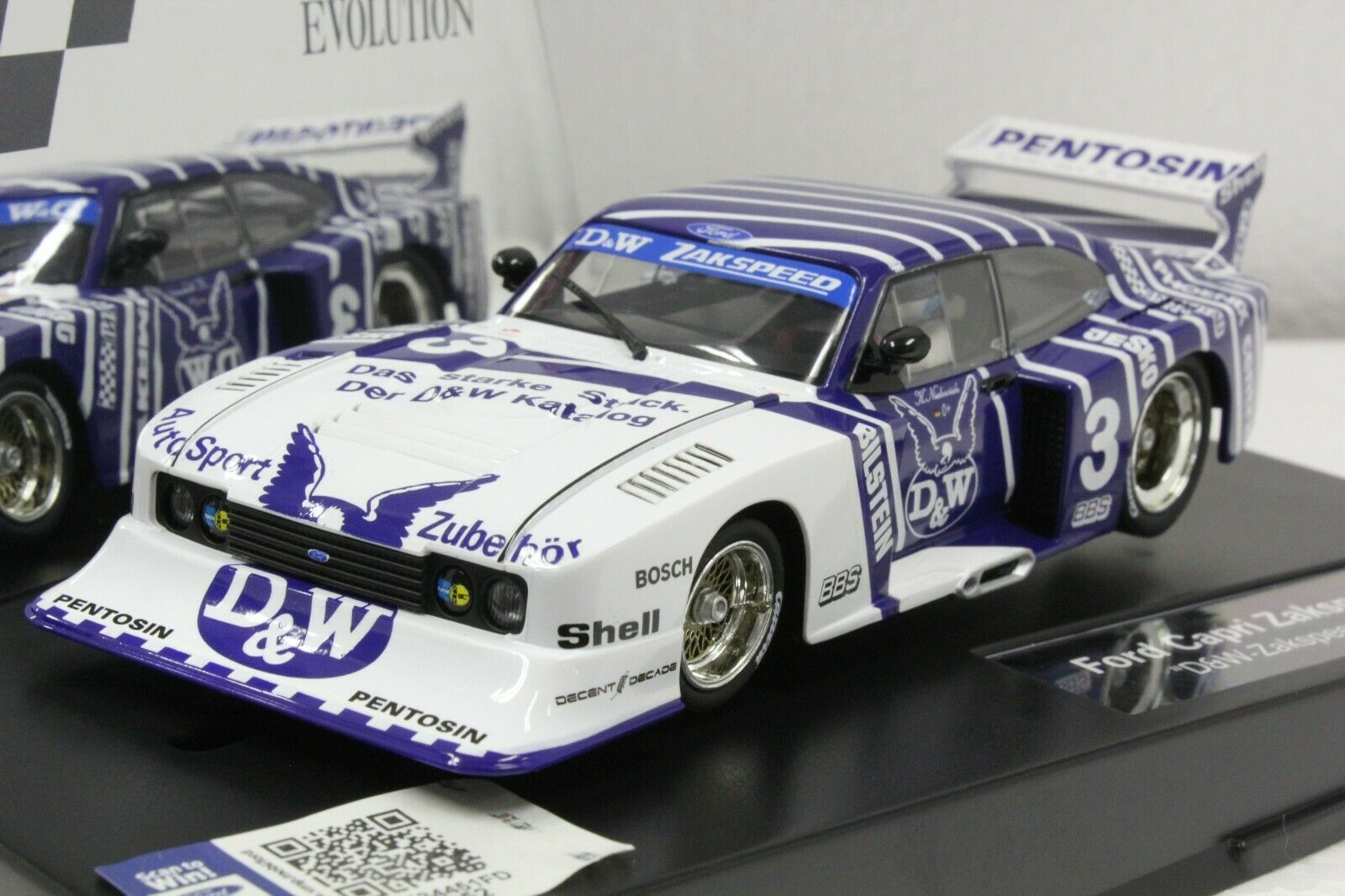 27605 Carrera Evolution Ford Capri Zakspeed Turbo D&W, #3 1:32