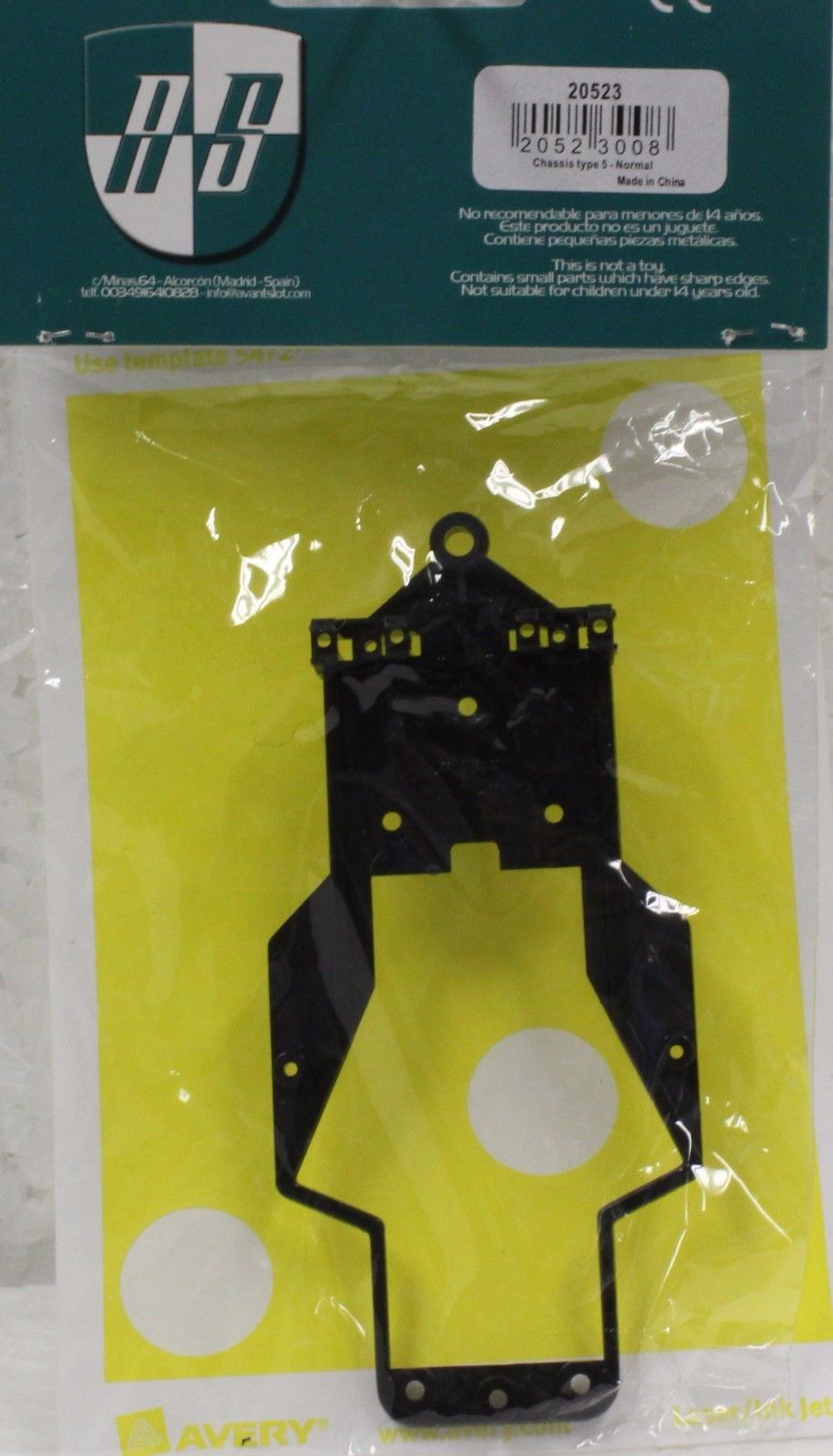 20523 Avant Slot Chassis Type 5 Standard Mirage 1:32 Slot Car Part