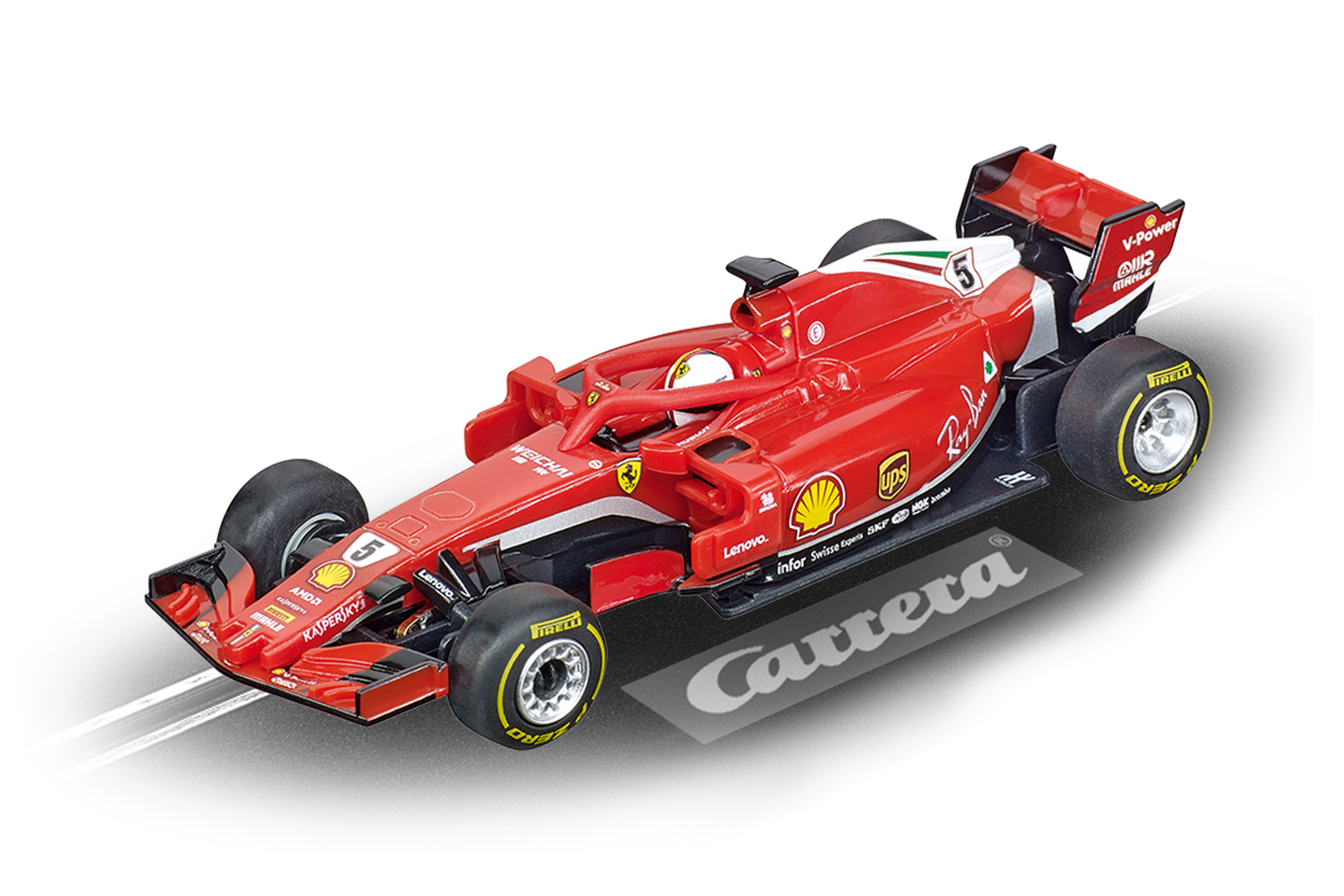 64127 Carrera GO!!! Ferrari SF71H S. Vettel, #5 1:43 Slot Car - Great  Traditions