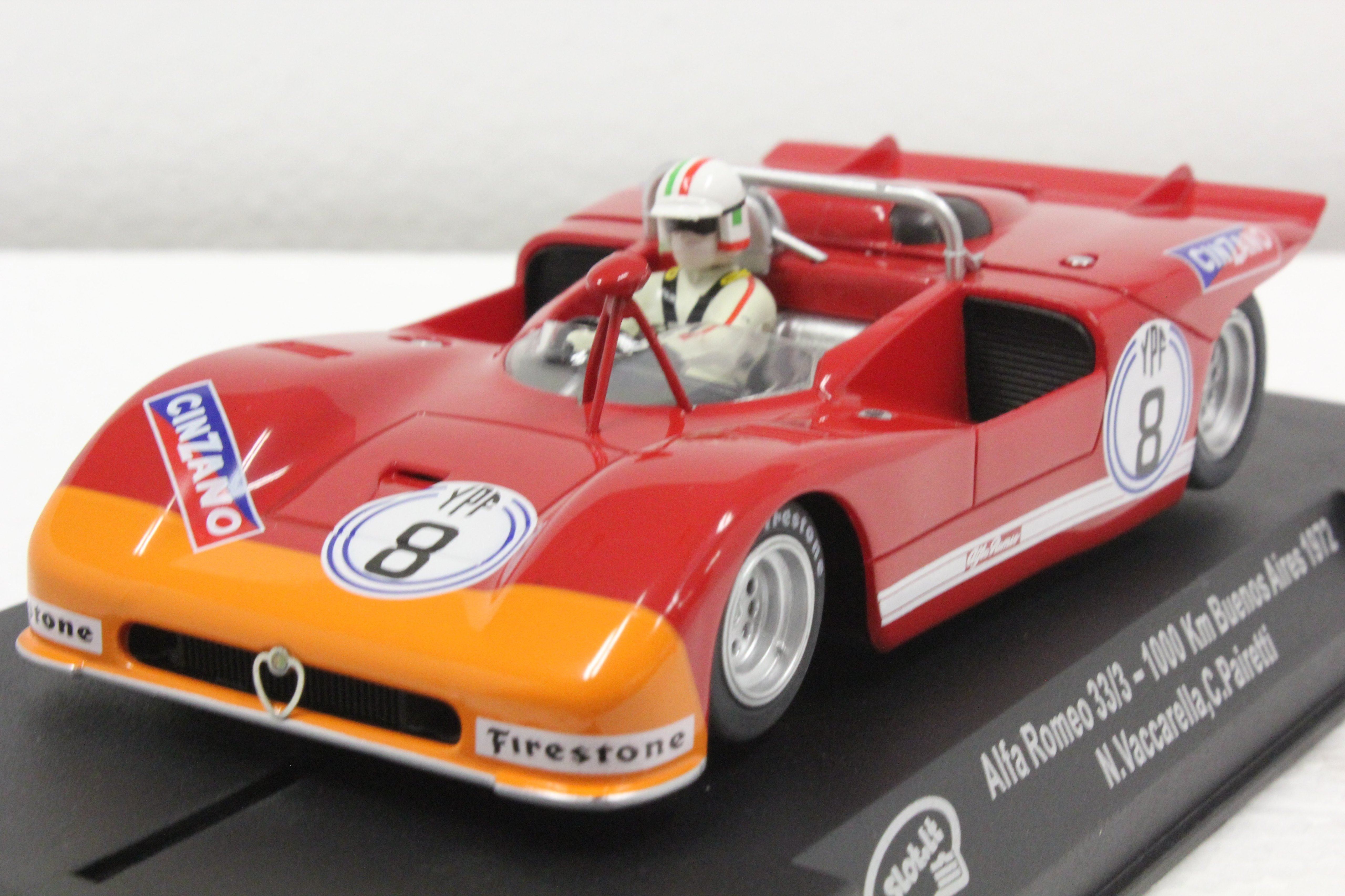 SICA11i Slot.it Alfa Romeo 33/3 1000km Buenos Aires 1972, #8 1:32 Slot Car