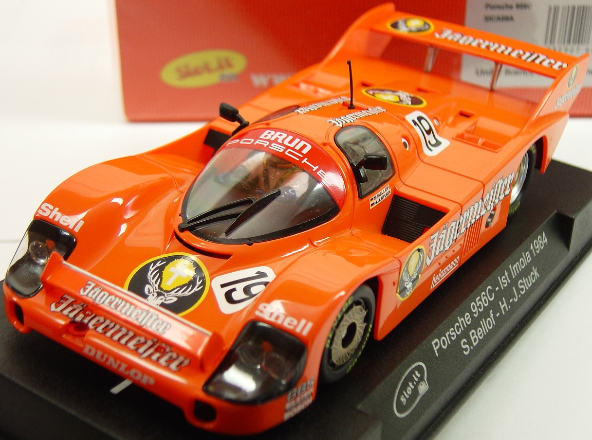 Slot.it Porsche 956C スロットカー1/32 SICA09A Slot.it Porsche 956C 1st Imola 1984 Jagermeister, #19