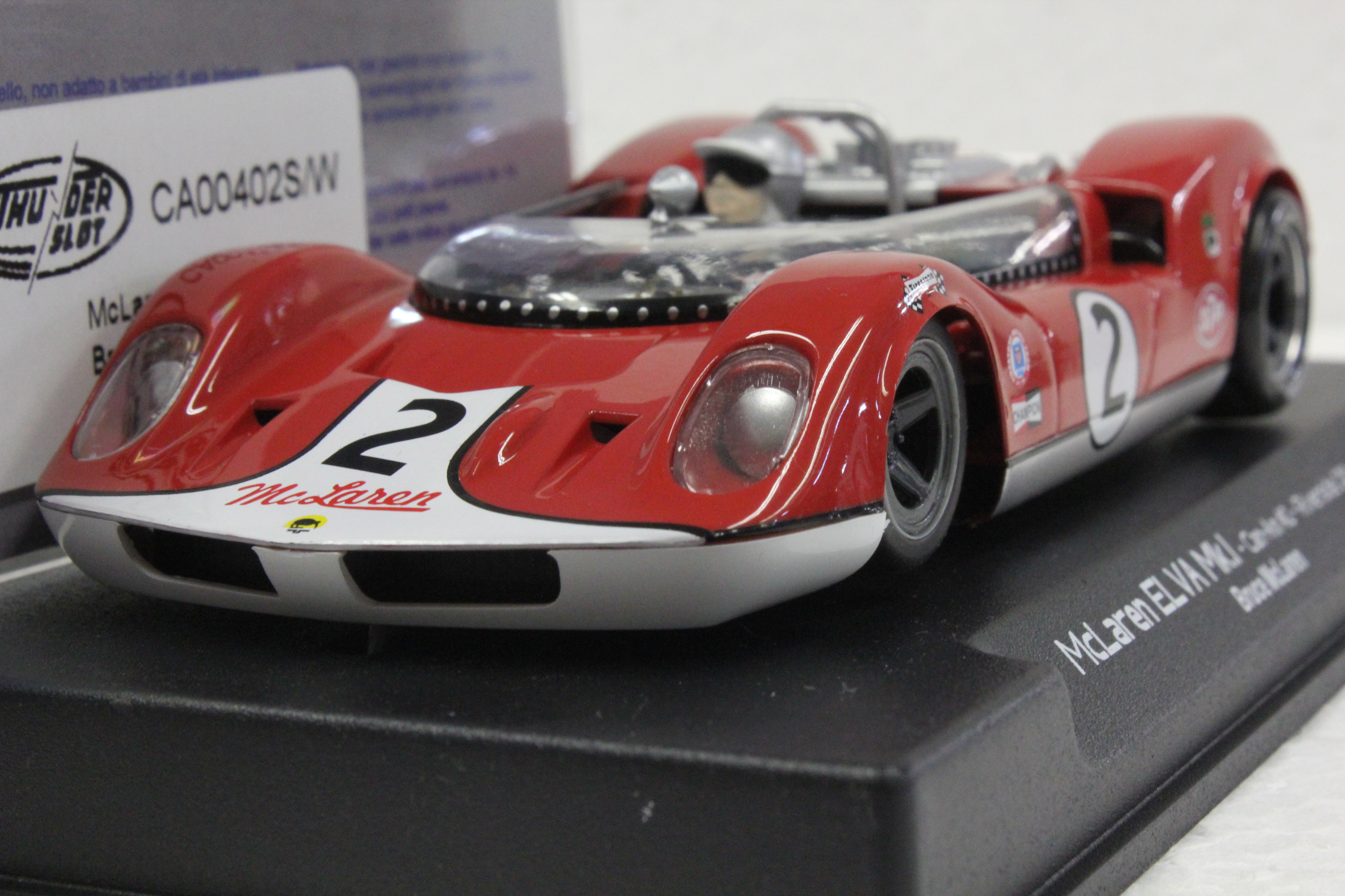 CA00402S/W Thunderslot McLaren ELVA MK.I Riverside 1964, #2 1:32