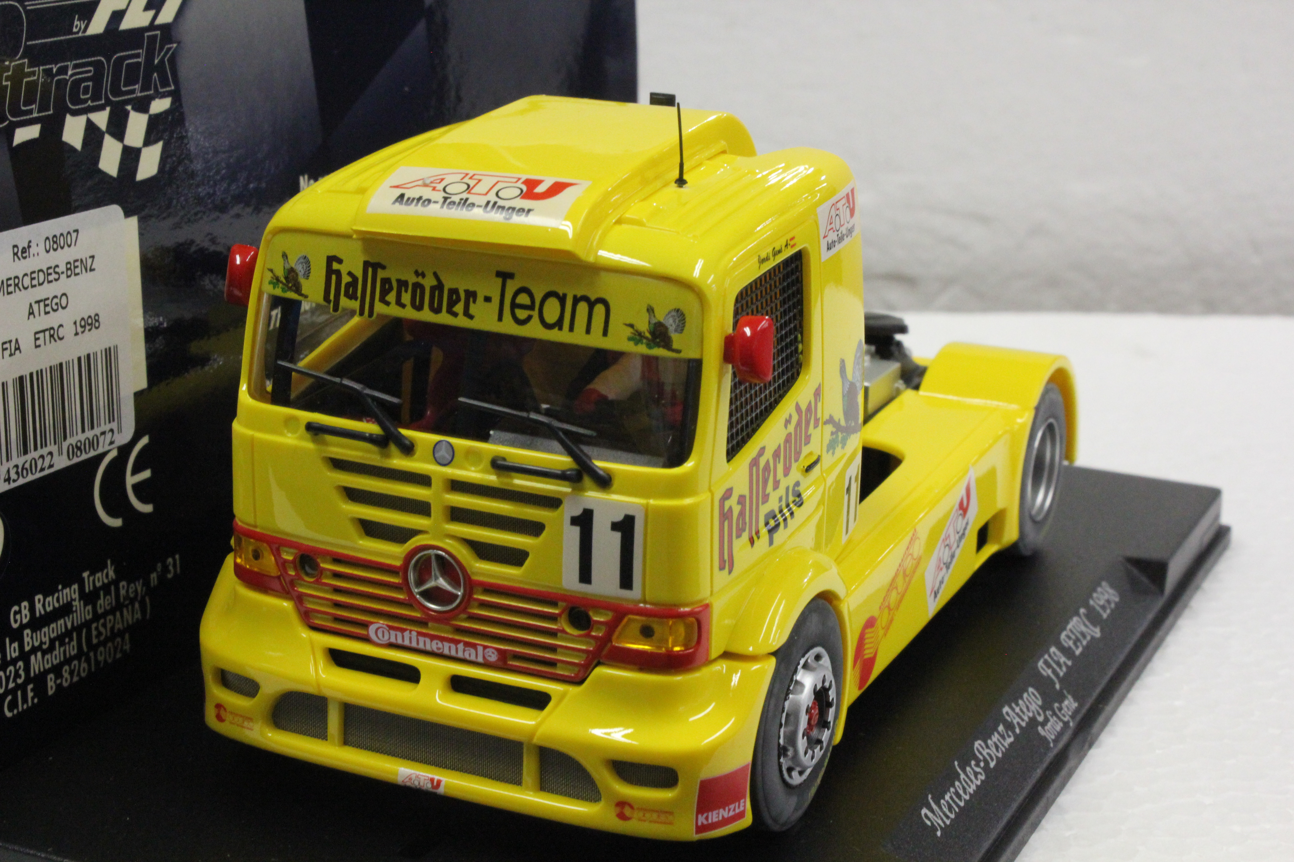 スロットカー1/32 Fly Mercedes Benz Atego 1998 08007/TRUCK28 Fly Mercedes-Benz Truck Atego Jarama FIA ETRC 1998