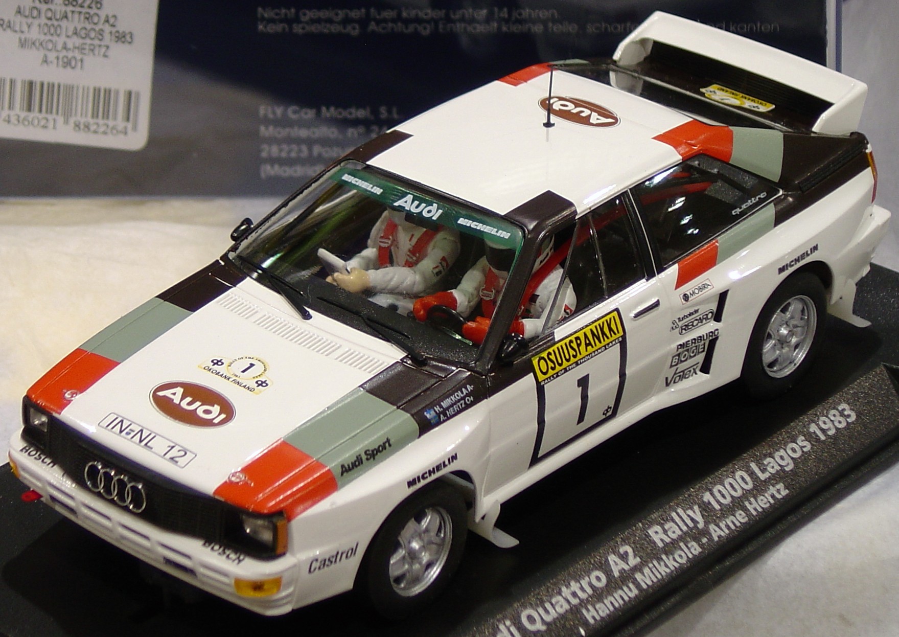 A1901/88226 Fly Audi Quattro A2 Rally 1000 Lagos 1983, #1 1:32