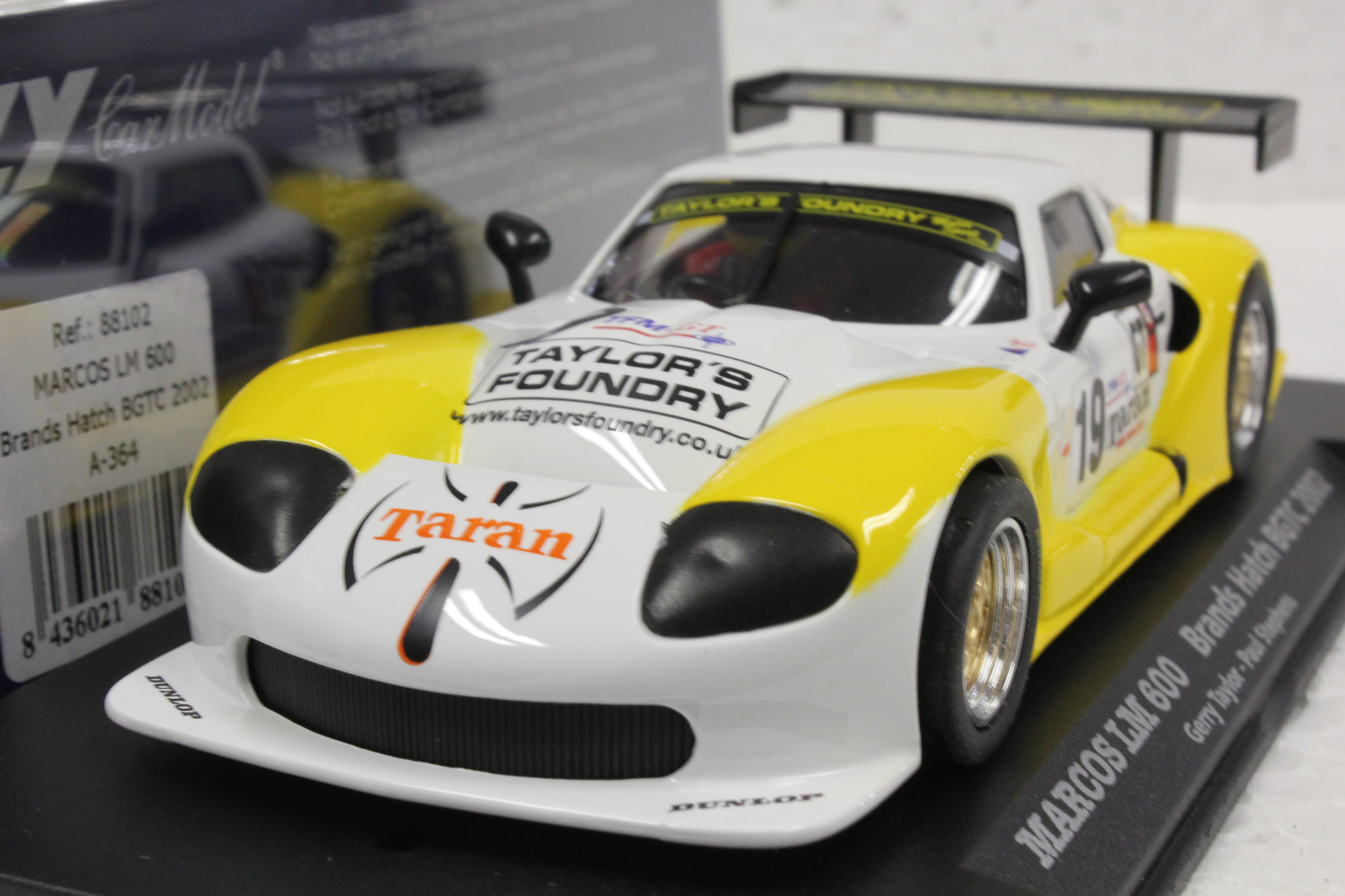 A364/88102 Fly Marcos 600 LM Brands Hatch BGTC 2002, #19 1:32 Slot
