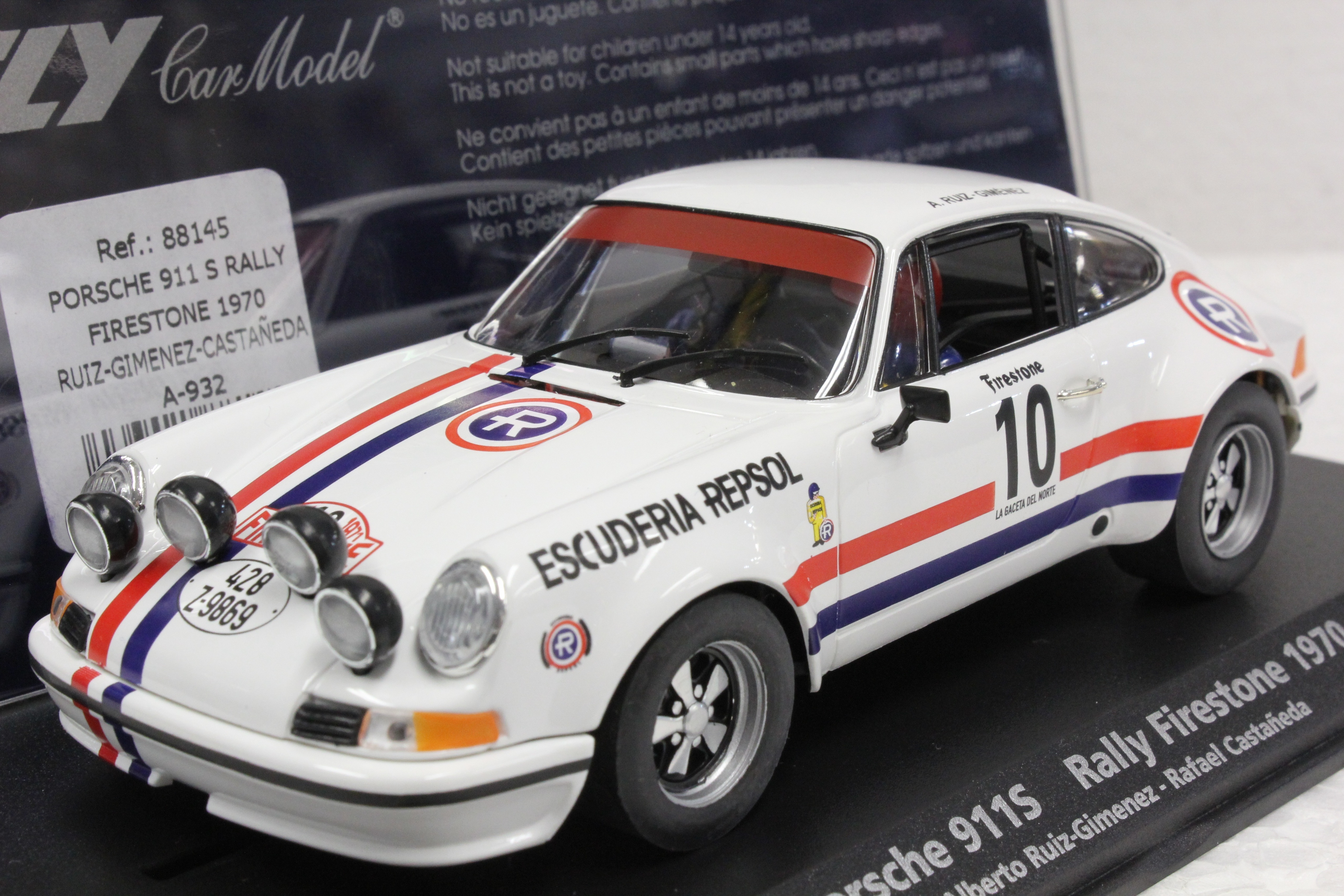 A932/88145 Fly Porsche 911S Rally Firestone 1970, #10 1:32 Slot