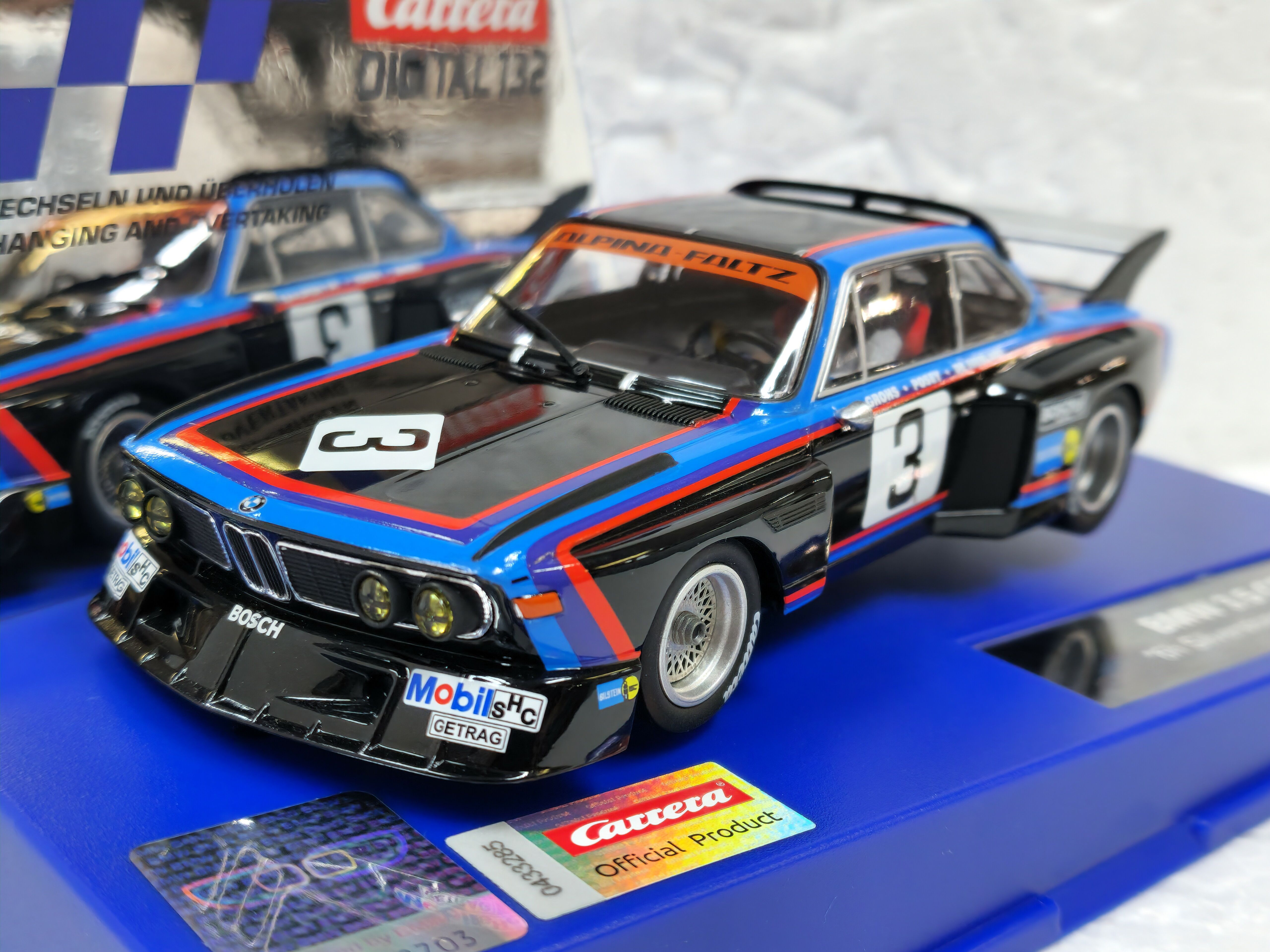 30923 Carrera Digital 132 BMW 3.5 CSL 6h Silverstone 1976, #3 1:32