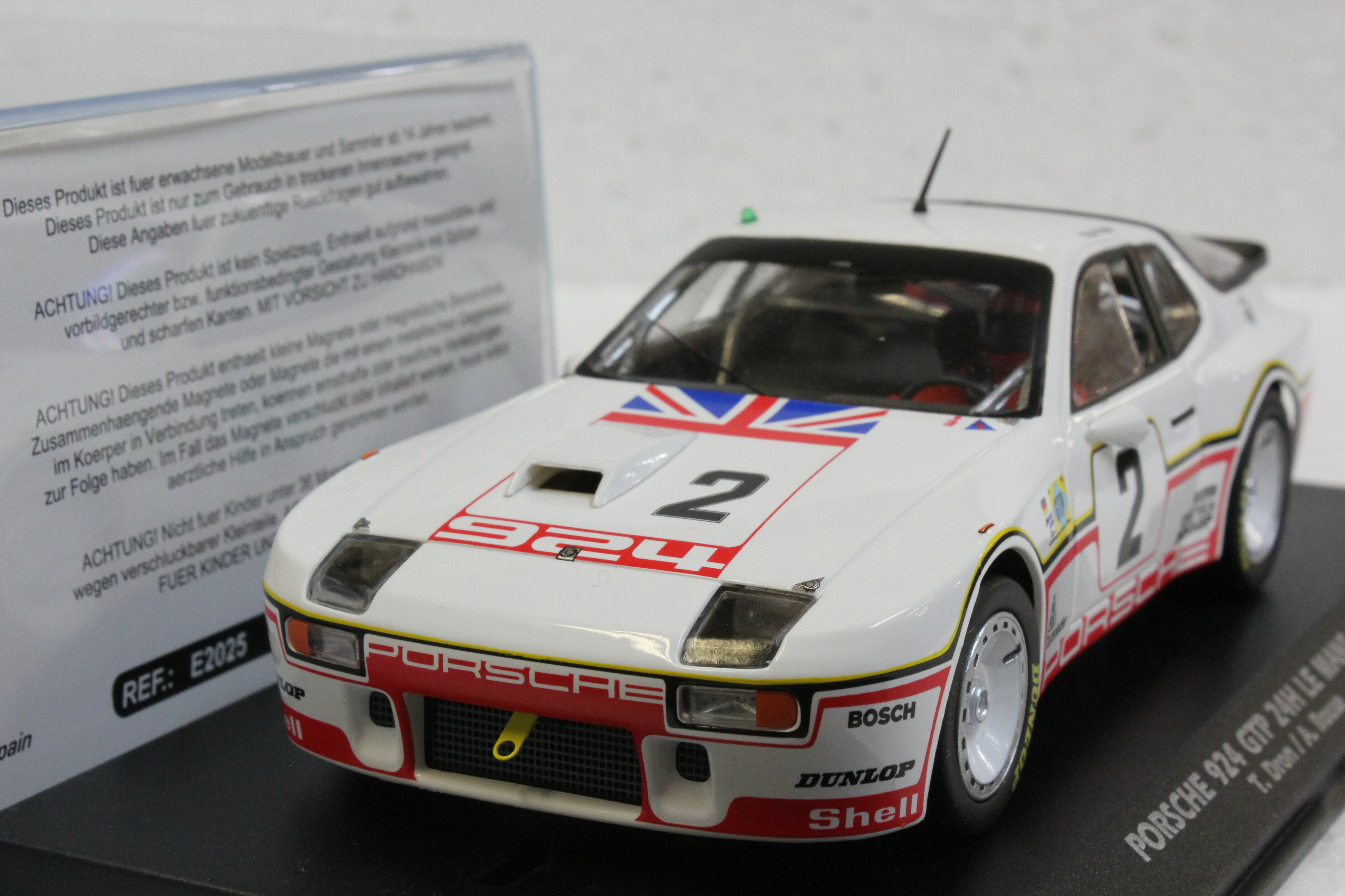 E2025A Fly Porsche 924 GTP 24H Le Mans 1980, #2 1:32 Slot
