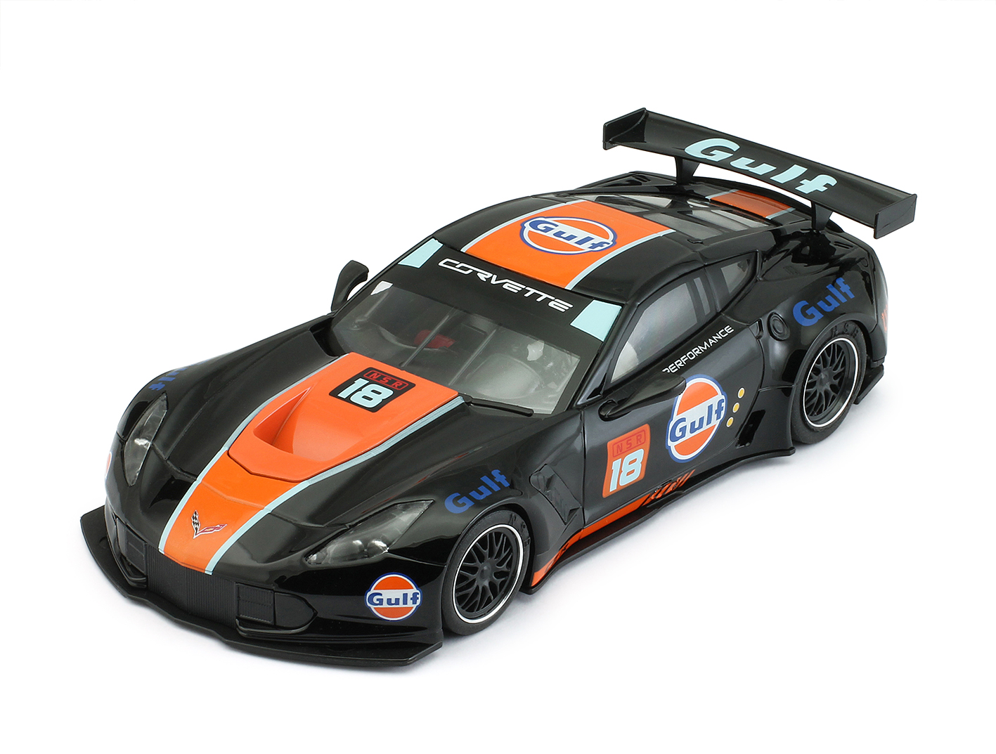0217AW NSR Chevrolet Corvette C7.R Gulf, #18 1:32 Slot Car - Great