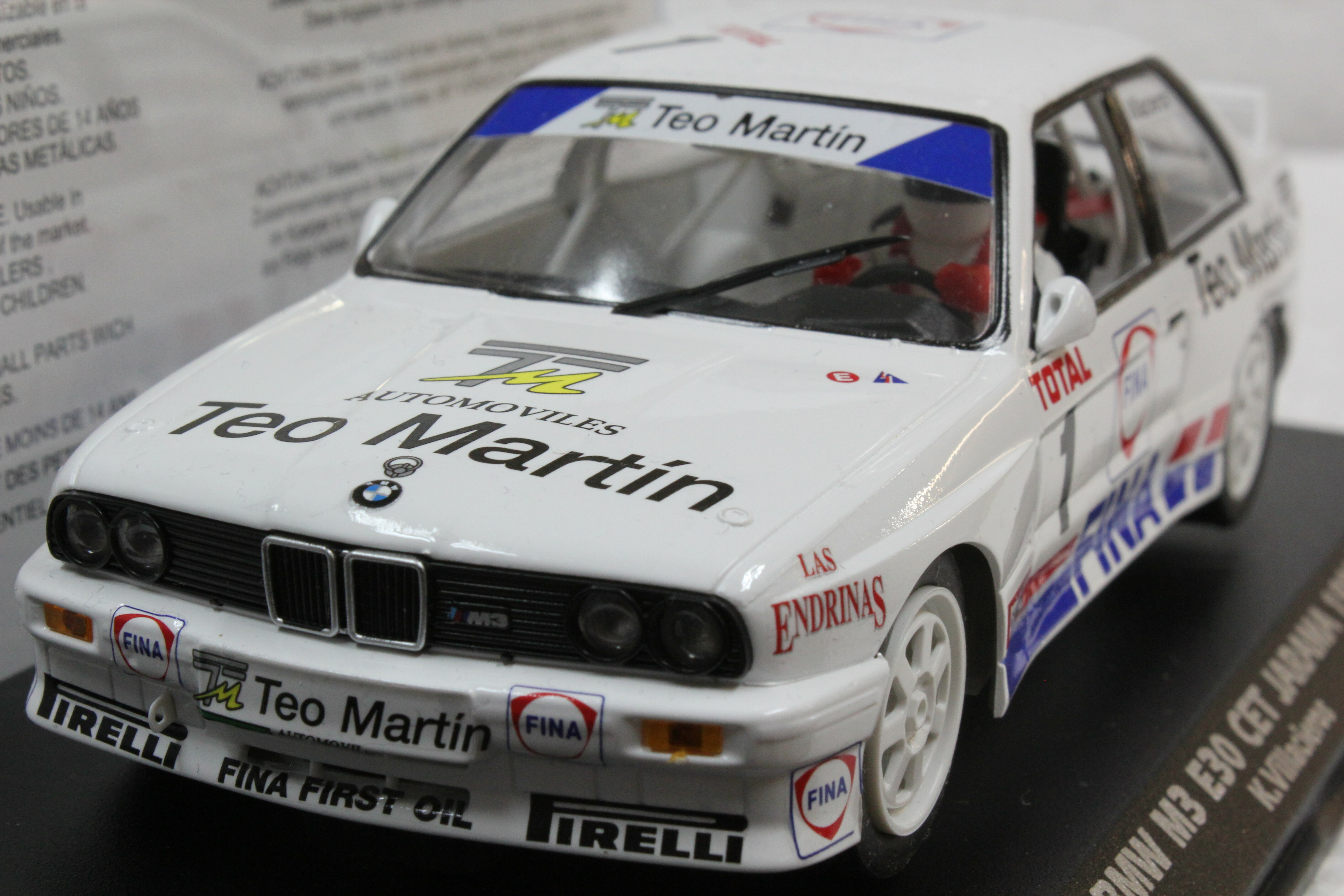 E2039 Fly BMW M3 E30 CET Jarama 1993, #1 1:32 Slot Car - Great