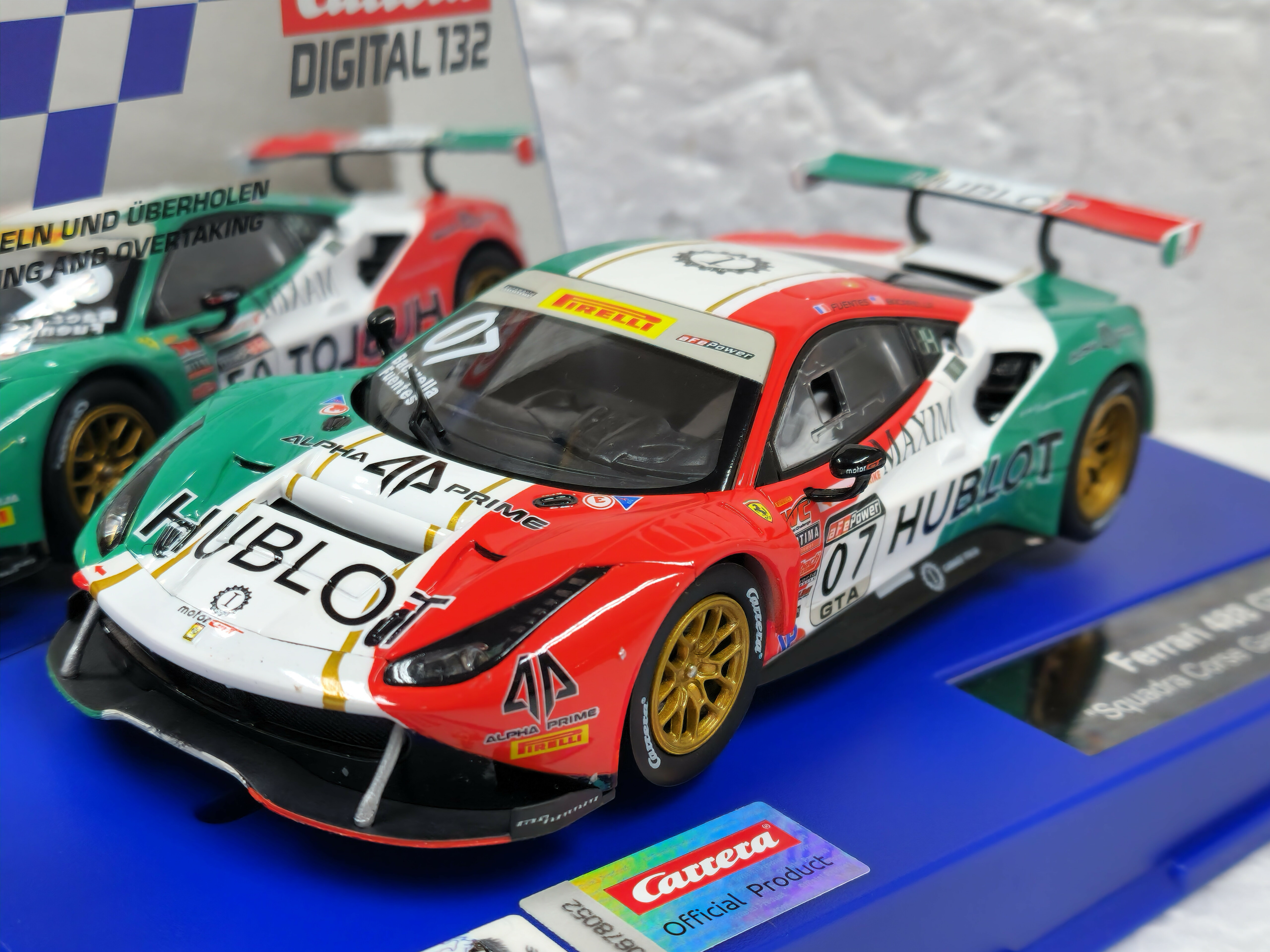 WSC FERRARI ボディ 99028 40999 Carrera Ferrari 488 GT3 Squadra, #7 *Analog/No Reverse