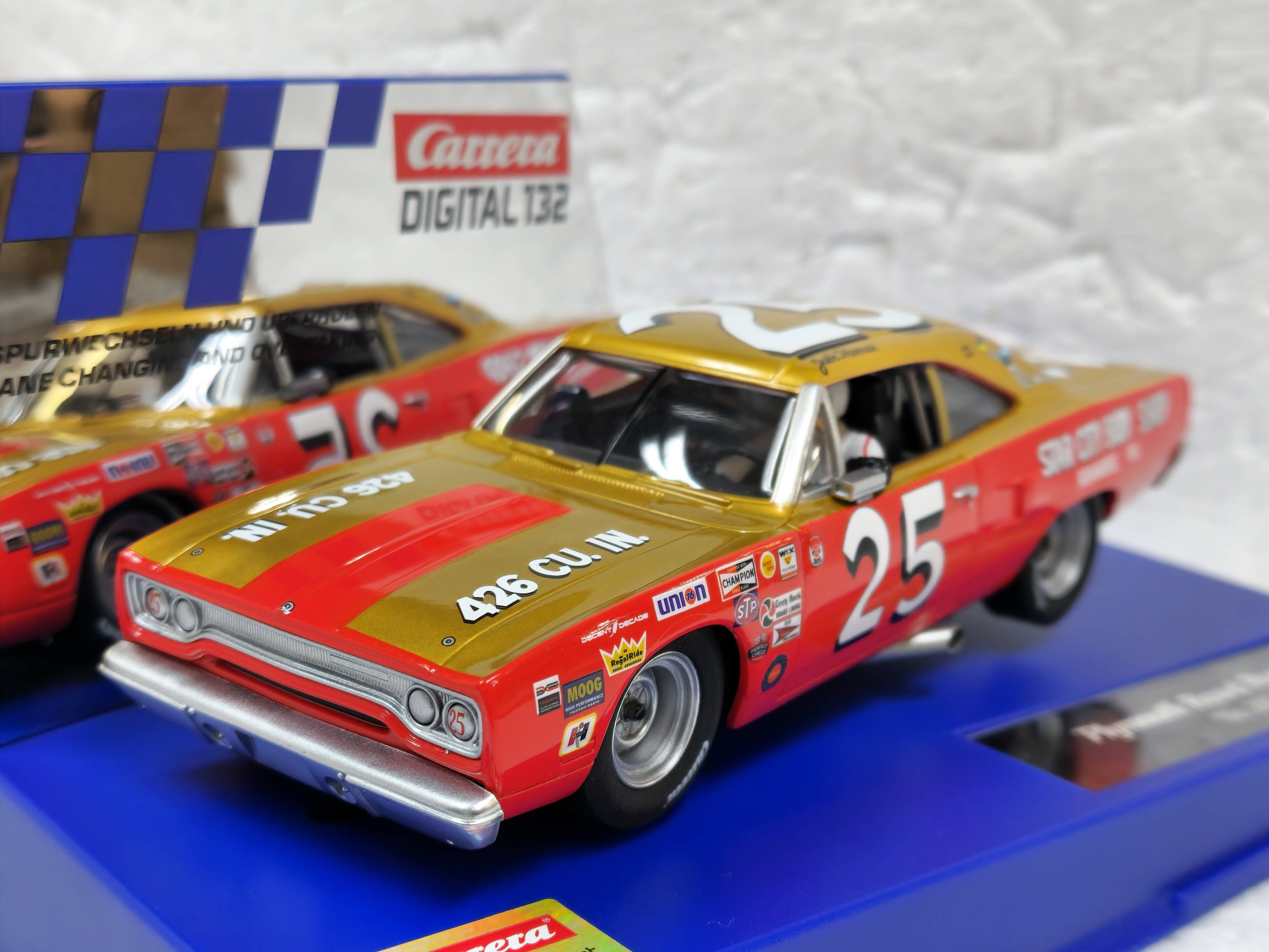 31059 Carrera Digital 132 Plymouth Roadrunner, #25 1:32 Slot Car