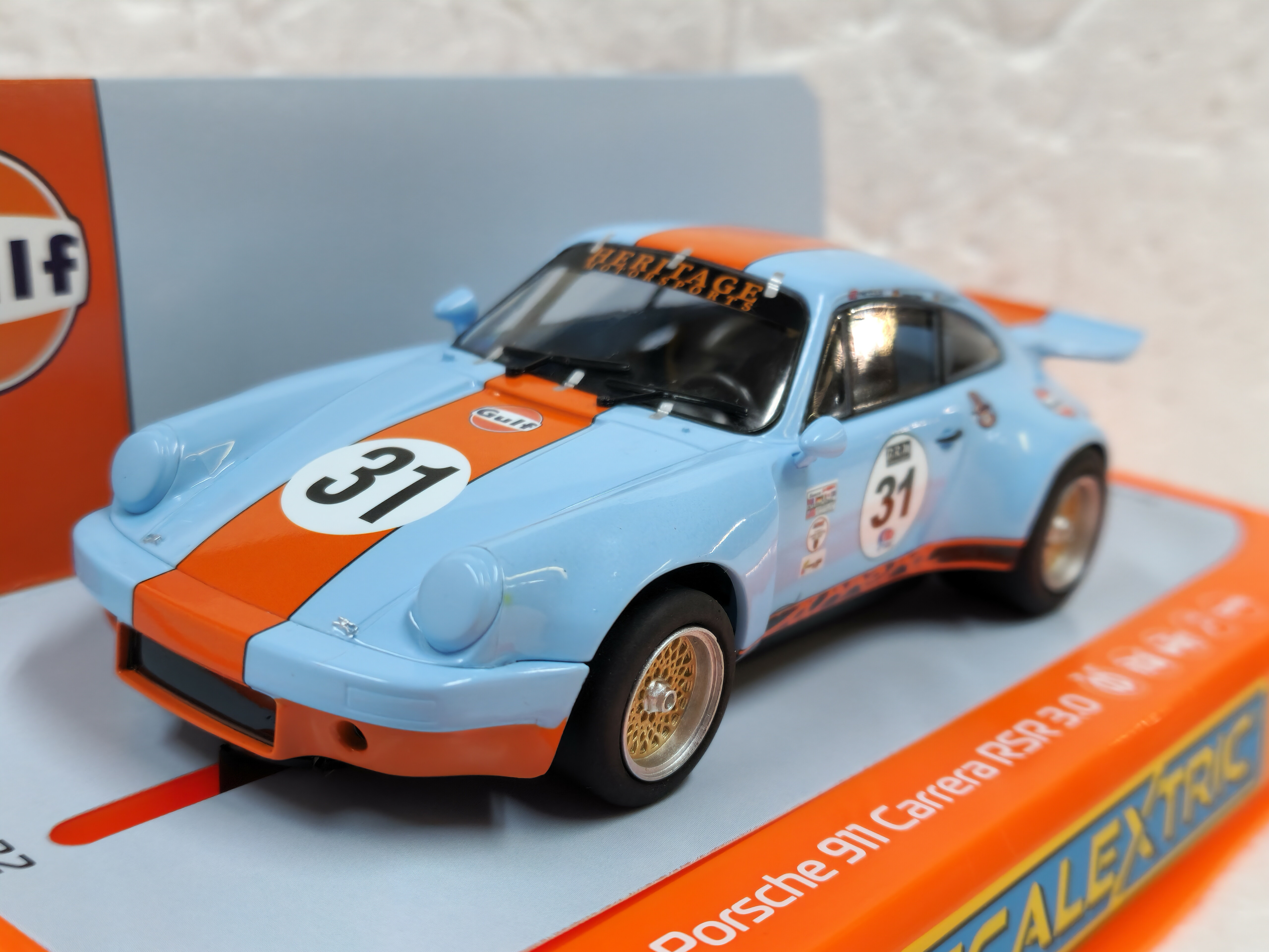 C4304 Scalextric Porsche 911 RSR 3.0 Gulf Edition, #31 1:32 Slot