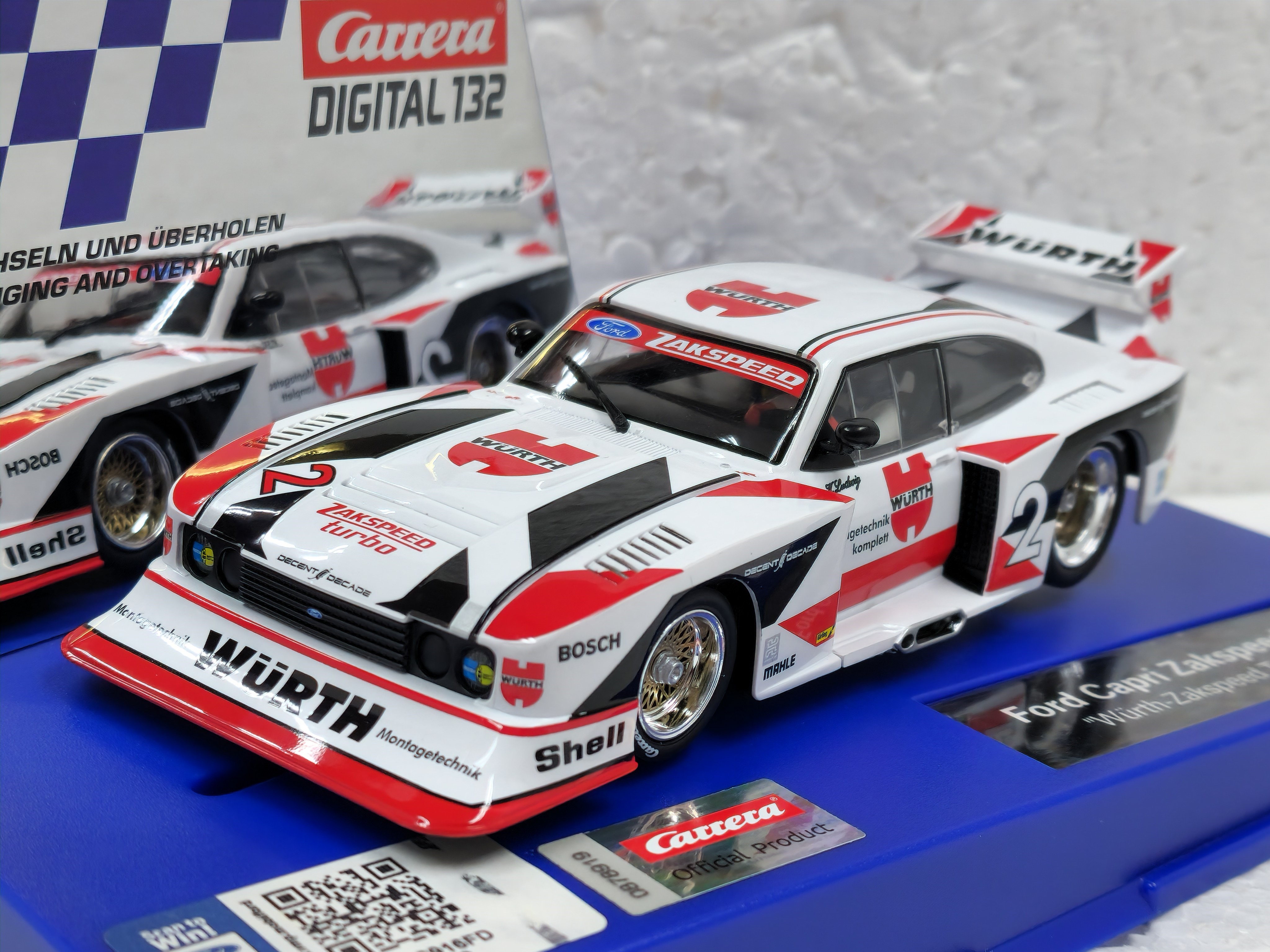 31042 Carrera Digital 132 Ford Capri Zakspeed Turbo Wurth, #2 1:32