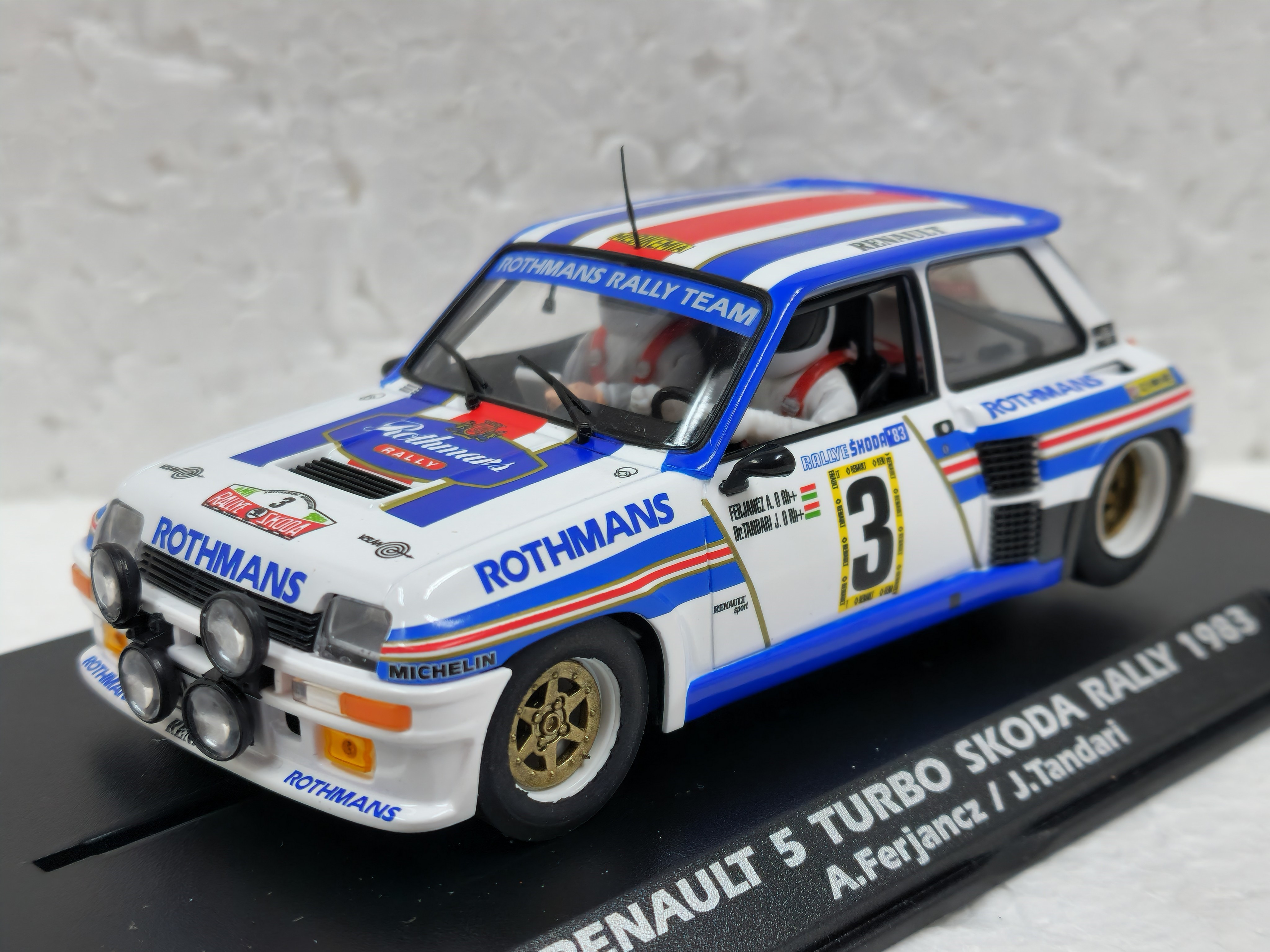 A2049 Fly Renault 5 Turbo Skoda Rally 1983, #3 1:32 Slot Car