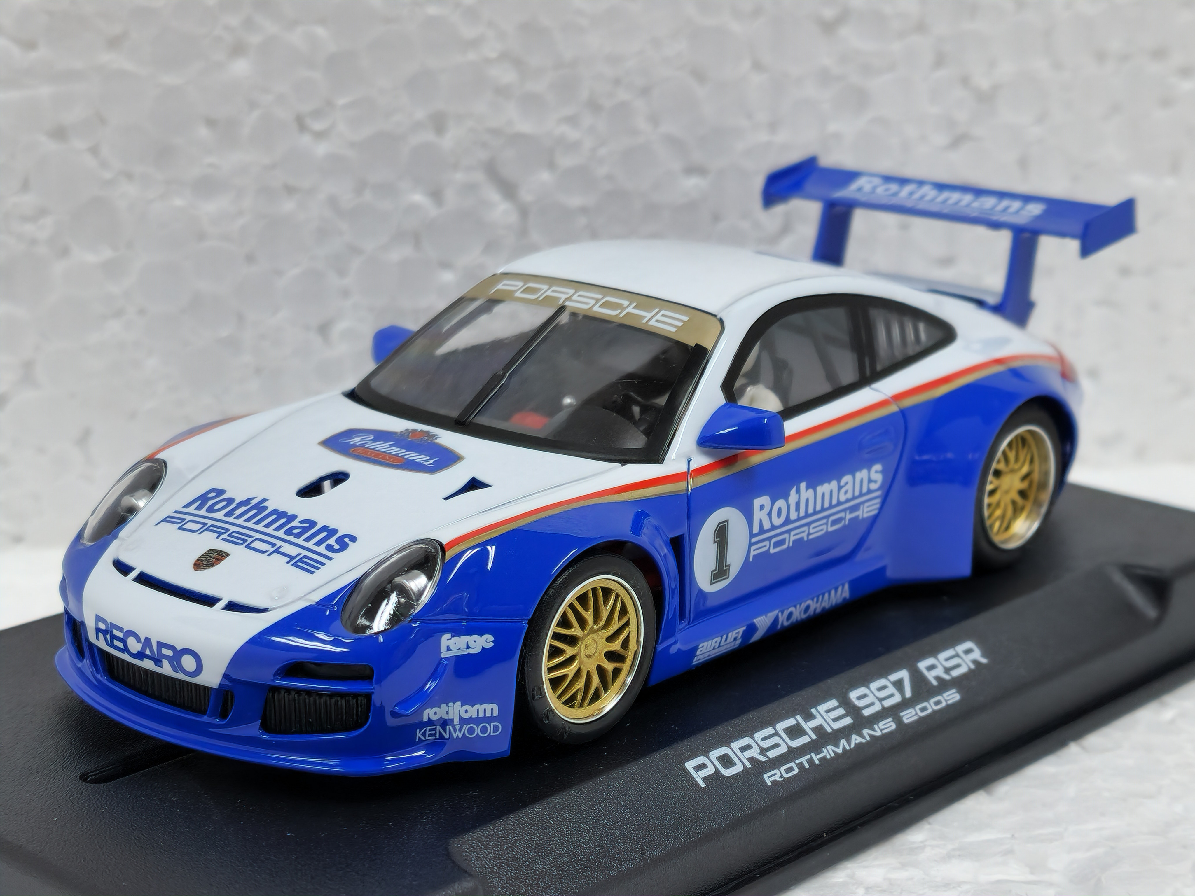 0310SW NSR Porsche 997 GT3 Rothmans, #1 1:32 Slot Car - Great