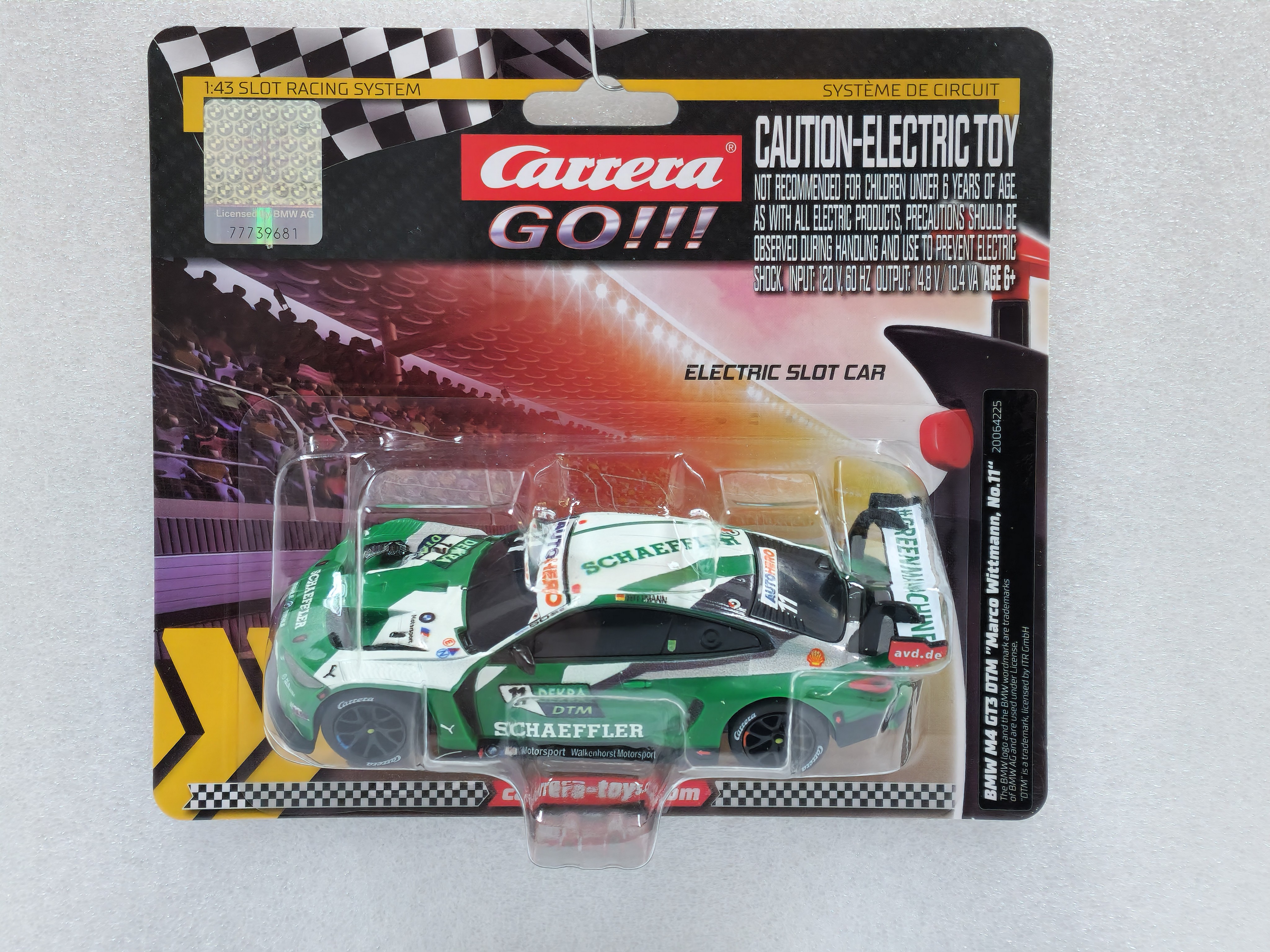 64225 Carrera GO!!! BMW M4 GT3 DTM Marco Wittmann, #11 1:43 Slot