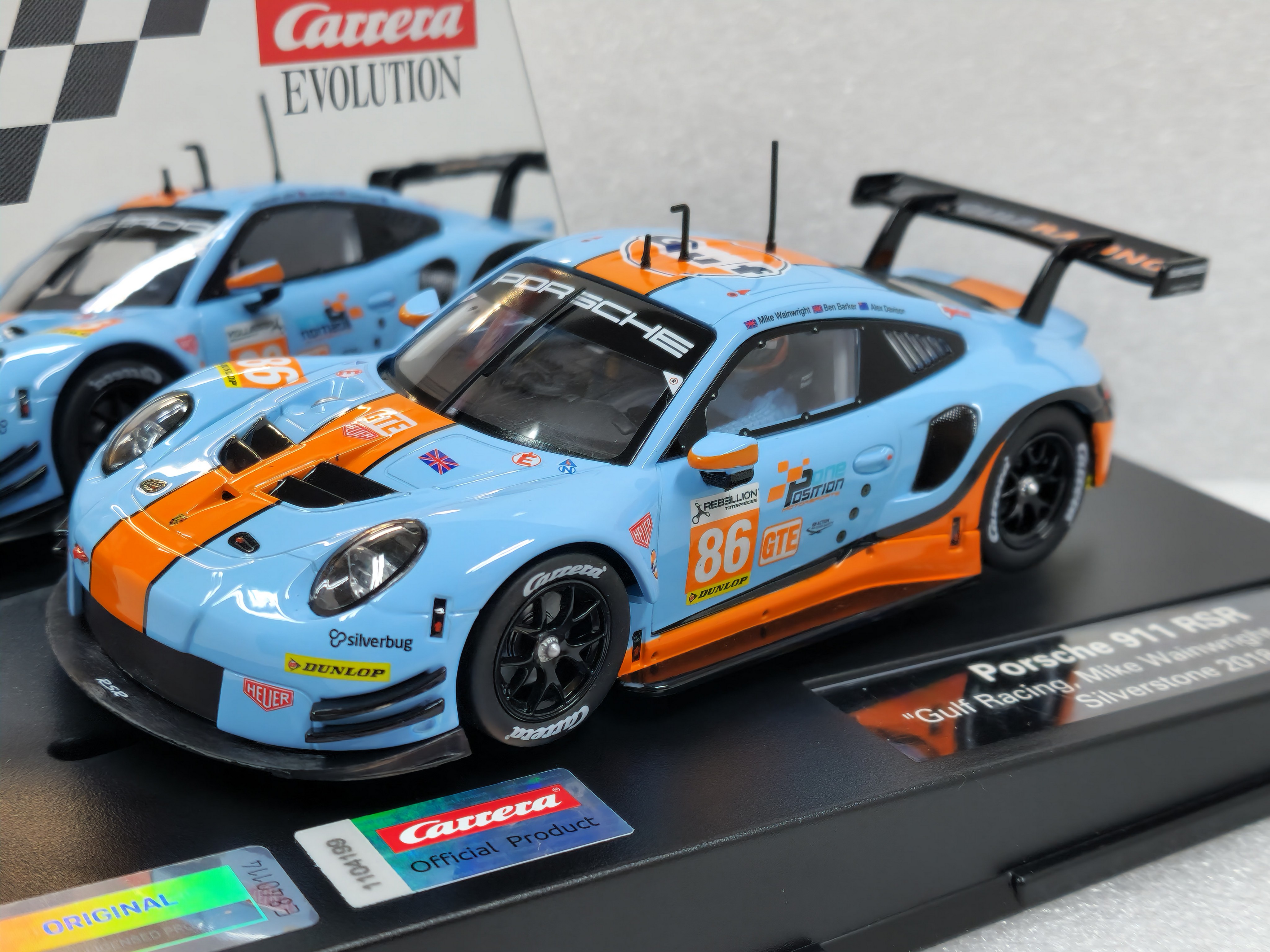 27780 Carrera Evolution Porsche 911 RSR Gulf Racing Silverstone