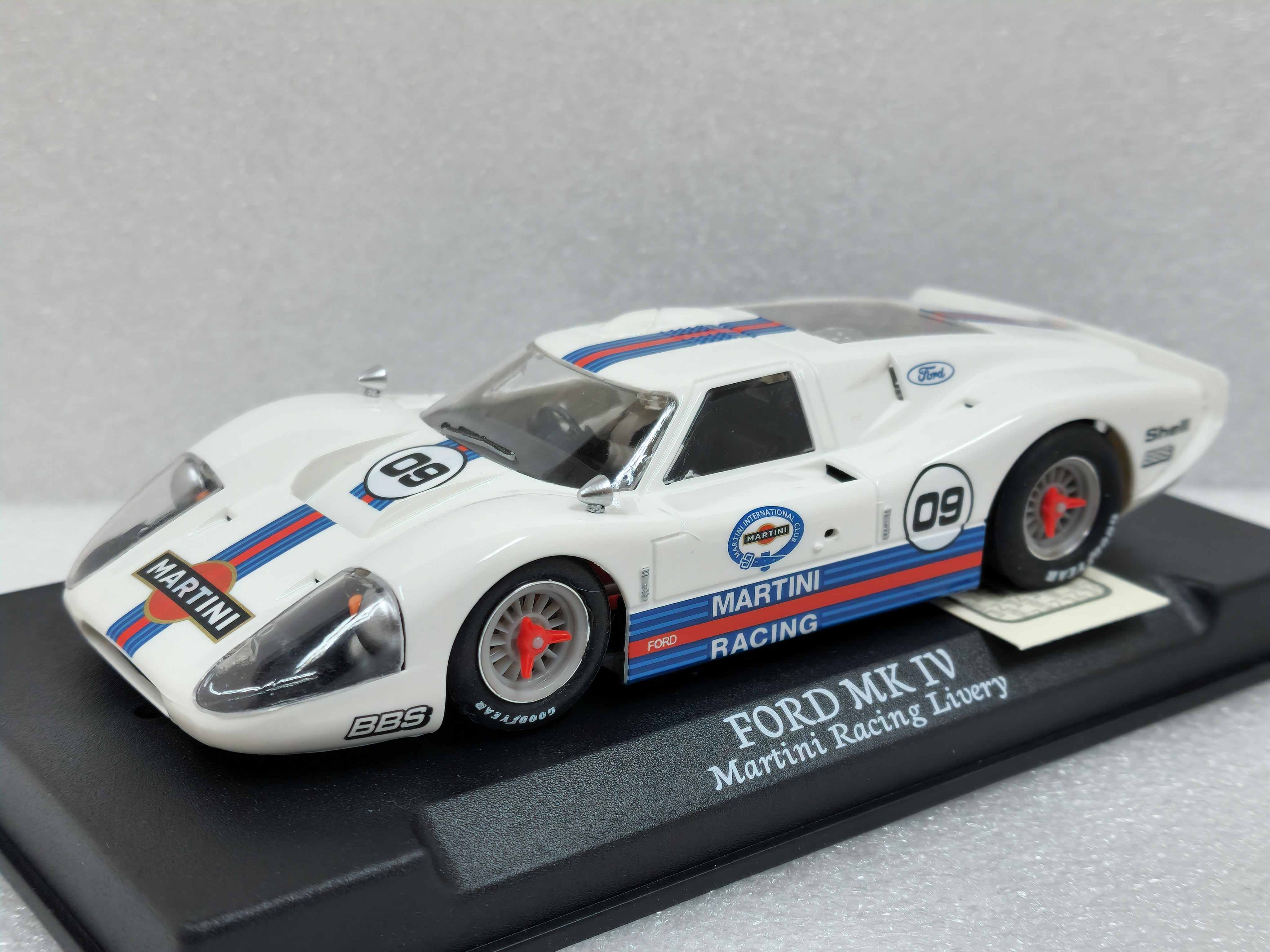 0409SW NSR Ford MKIV Martini Racing White, #09 1:32 Slot Car