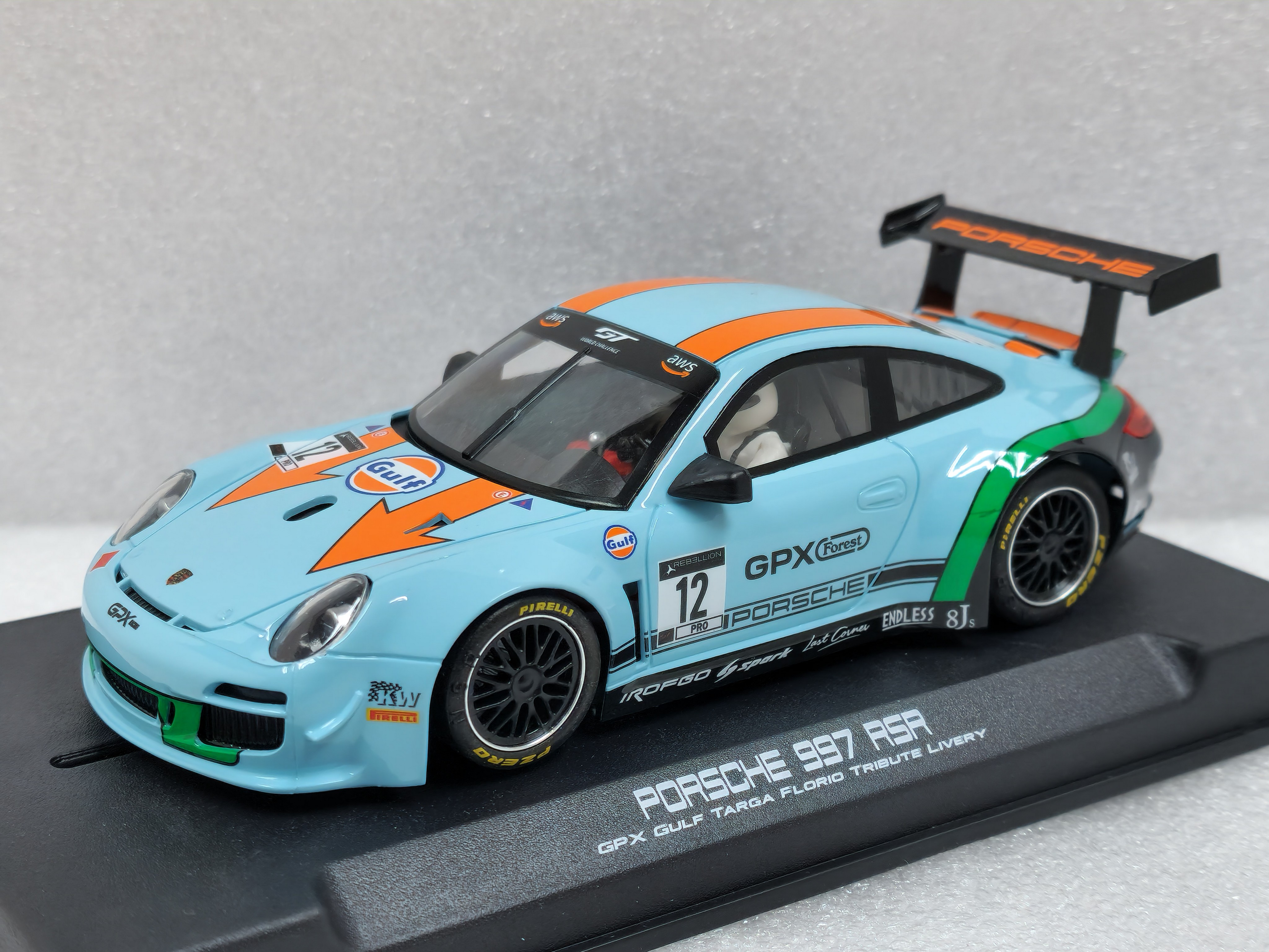 0422AW NSR Porsche 997 GT3 GPX 2020 Targa Florio, #12 1:32 Slot